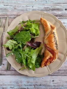 Croissant jambon cheddar express