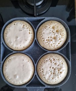 Cuisson des crumpets