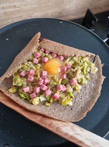 Plier la galette de sarrasin