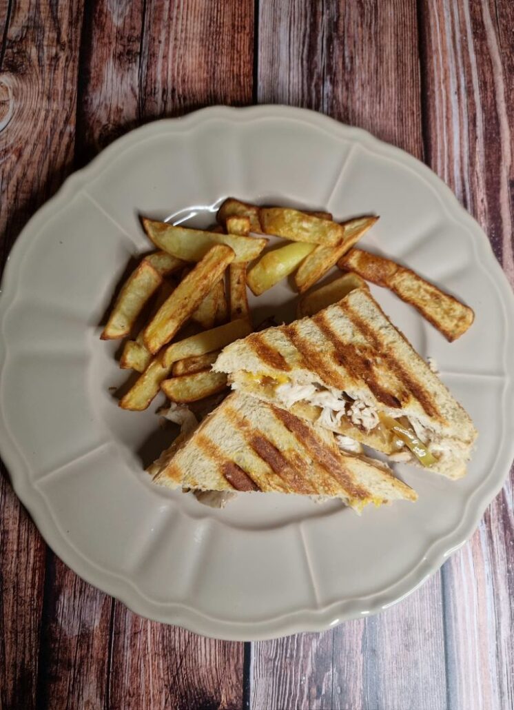 Grilled cheese et frites