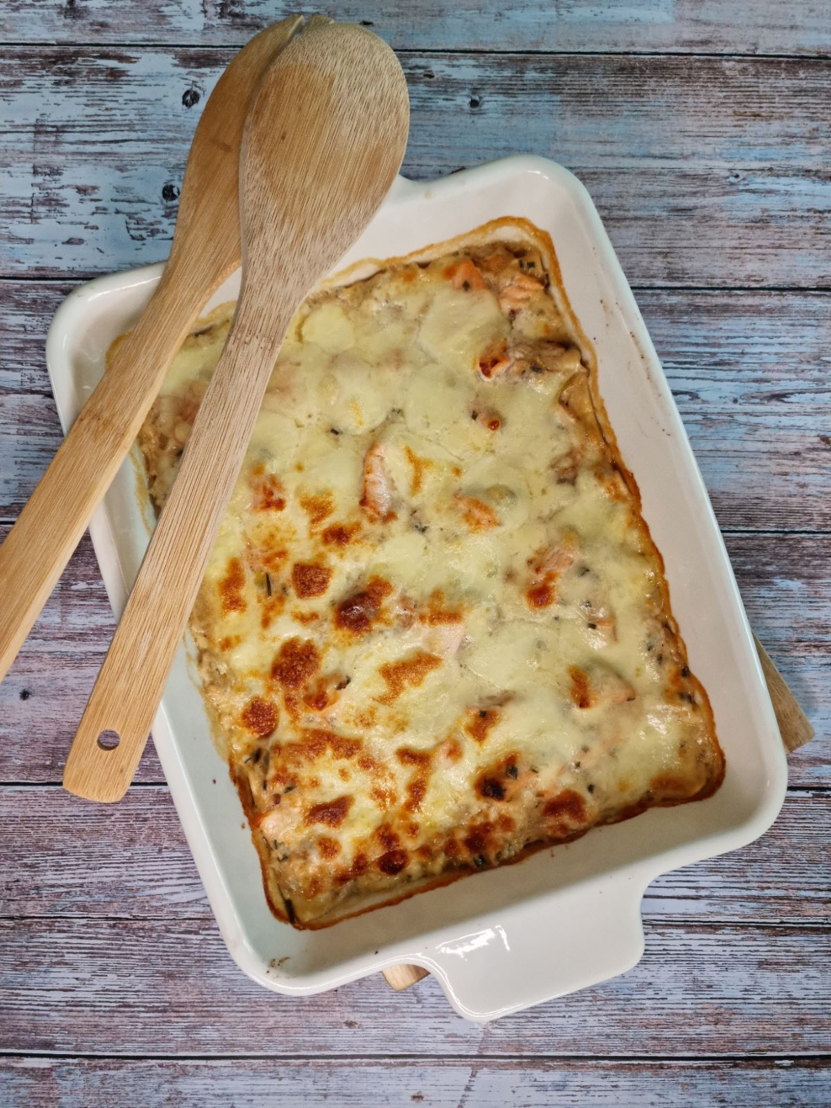 Lasagnes au saumon frais et mozzarella