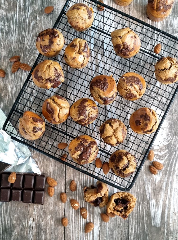 Mini muffins au chocolat et amande