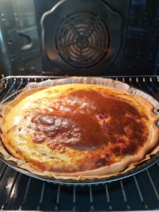 Cuisson de la quiche lorraine légère