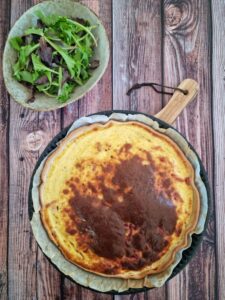 Quiche lorraine légère et salade