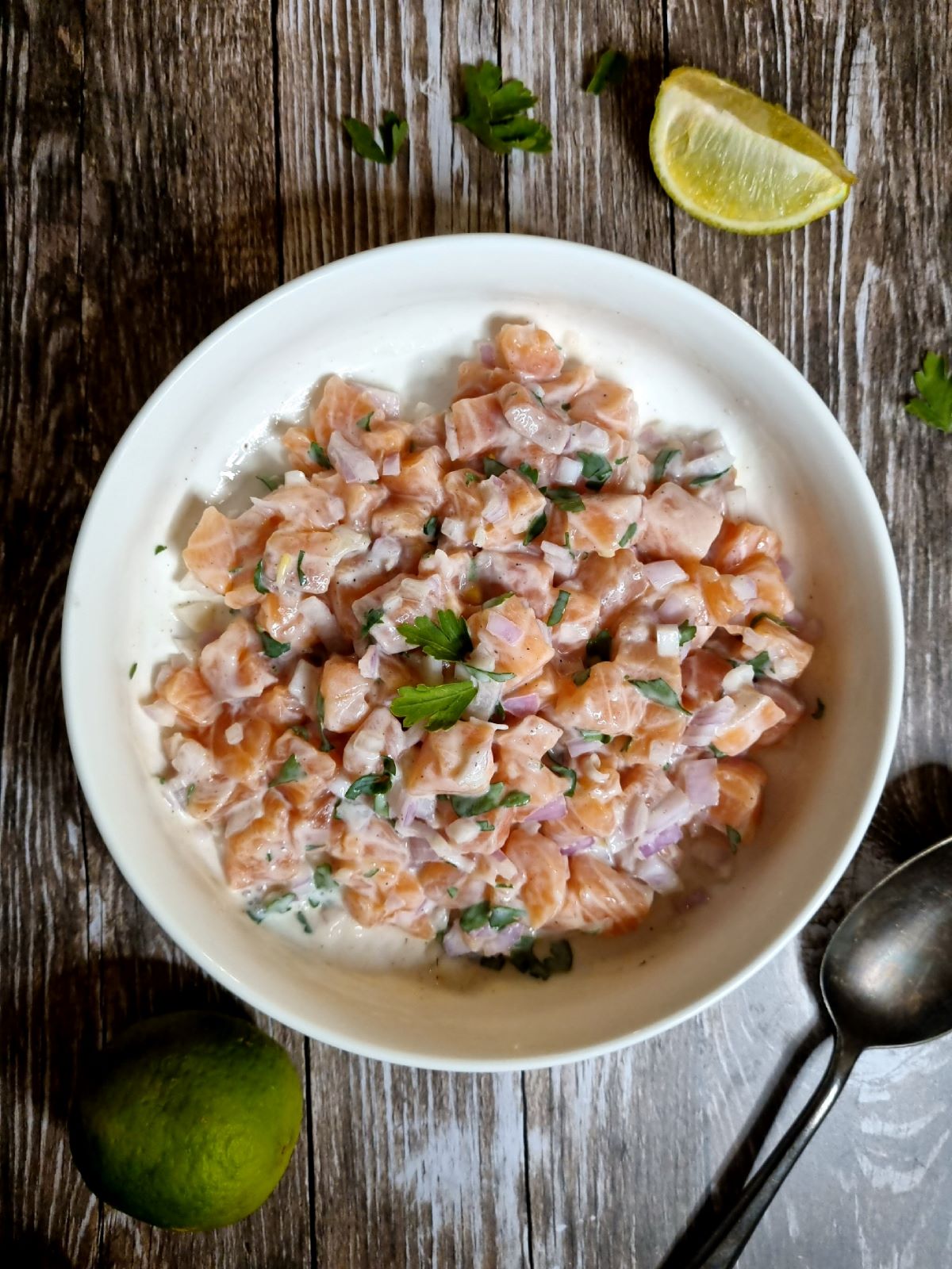 Tartare de saumon maison