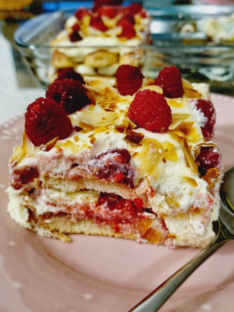 Tiramisu aux framboises surgelées