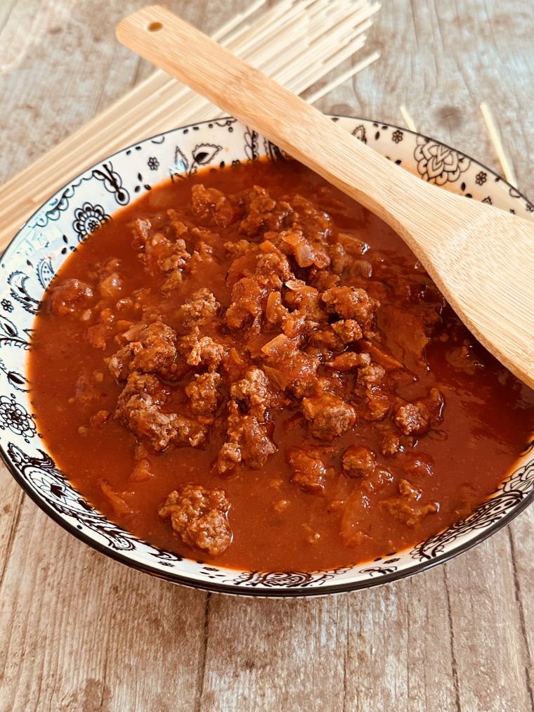 La sauce bolognaise légère au Cookeo