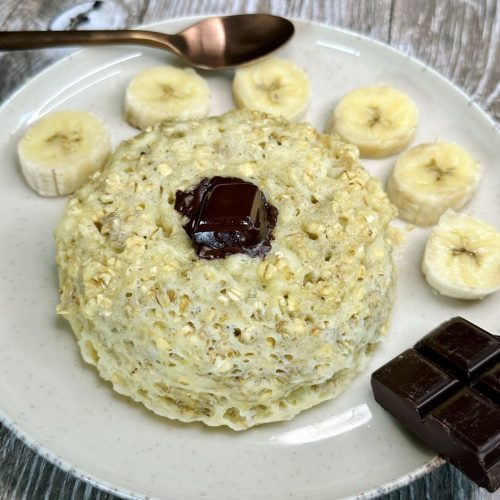 Bowl cake banane et chocolat noir