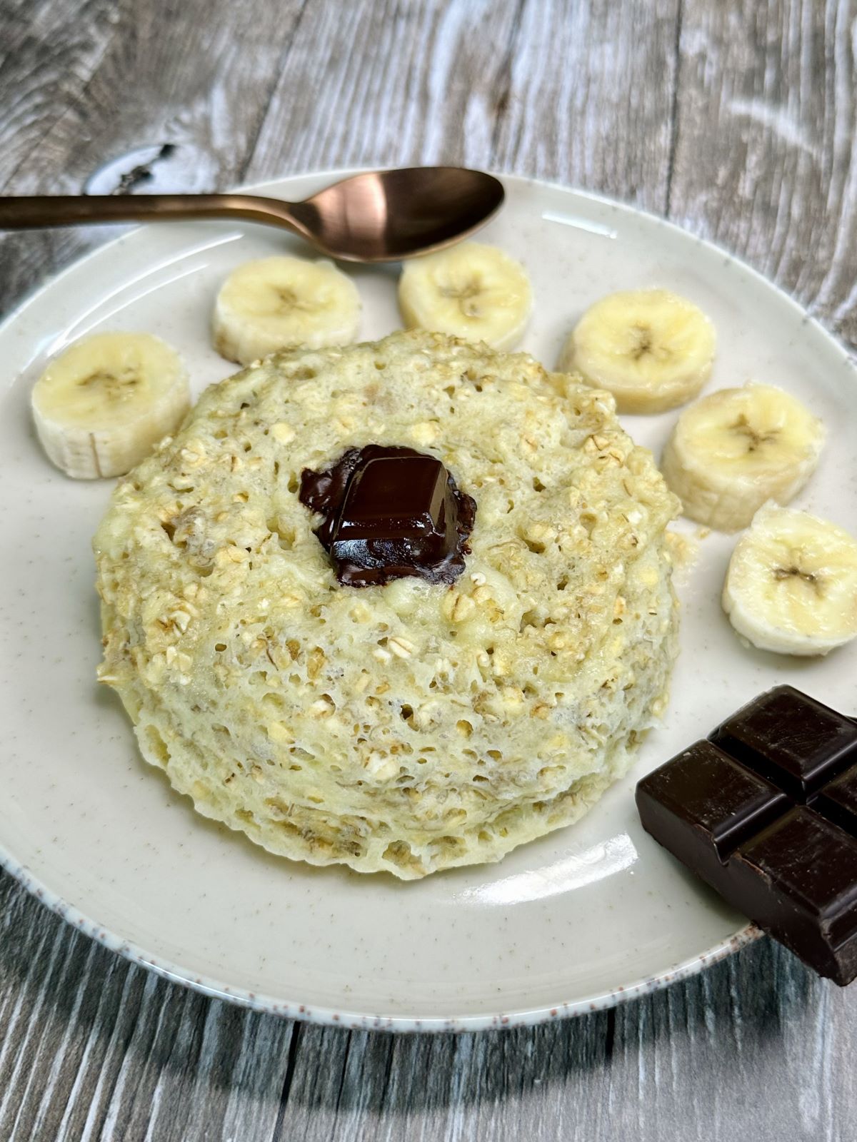 Bowl cake banane et chocolat noir