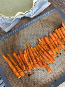 Tarte aux carottes et pesto