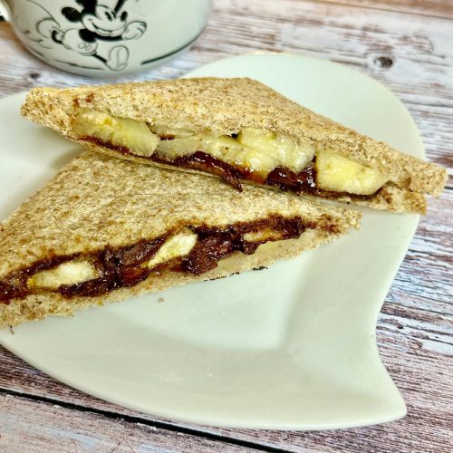 Croque monsieur banane nutella