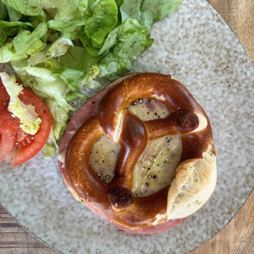 Bretzel croque-monsieur