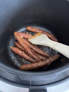 Dorer les merguez au Cookeo