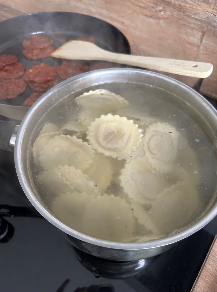 Ravioli au chorizo et chèvre recette facile