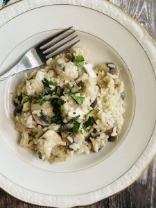 Le risotto au chèvre