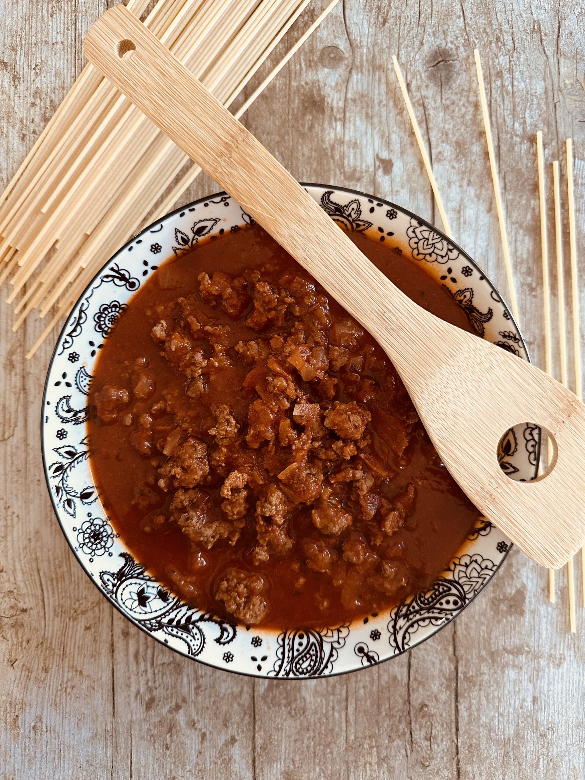 Les spaghetti bolognaise délicieuses et plus légères