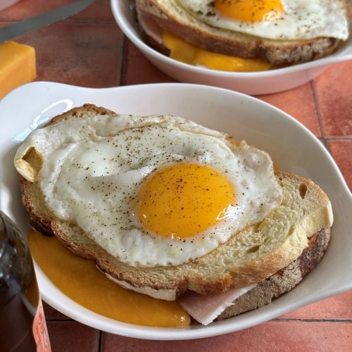 Croque-monsieur façon welsh