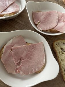 Déposer le jambon