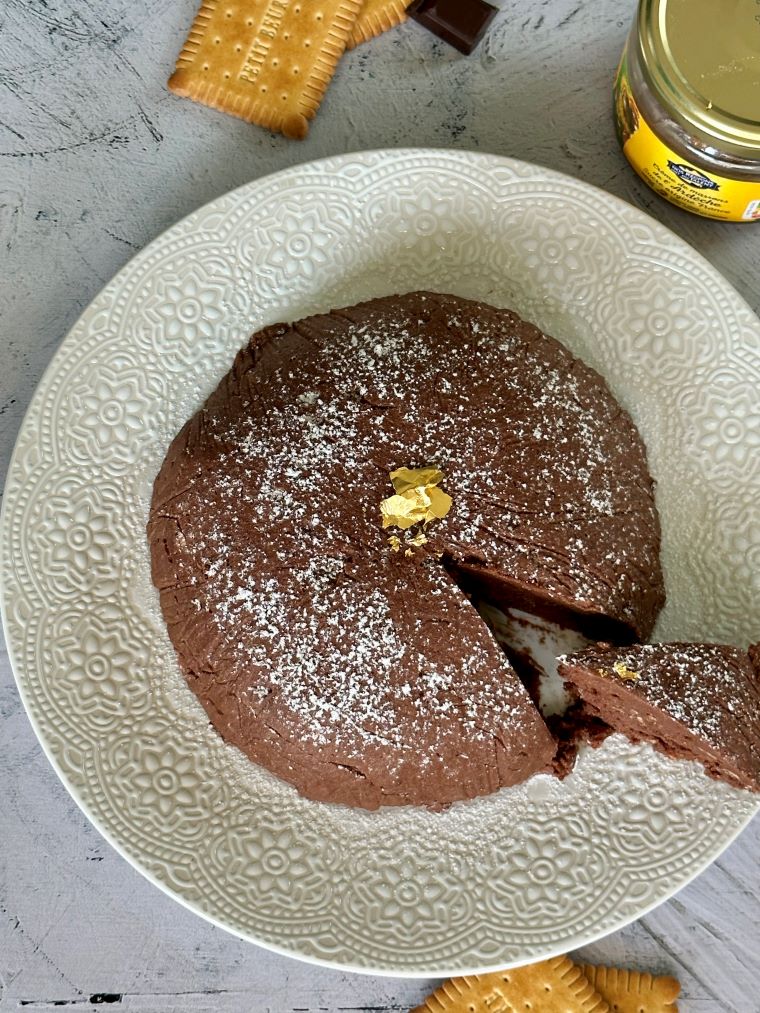 Gâteau sans cuisson chocolat marron petit-beurre