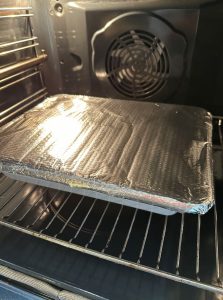 Cuisson sous aluminium