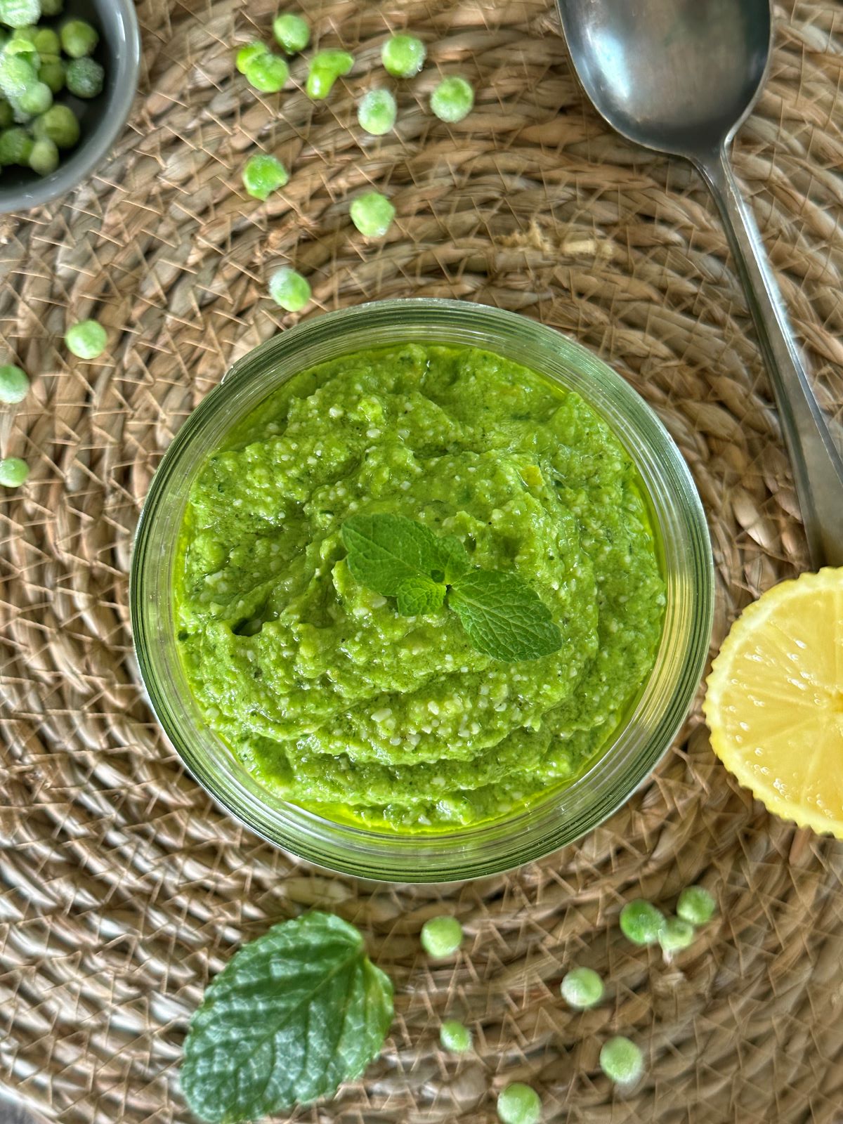 Pesto de petits pois au Thermomix