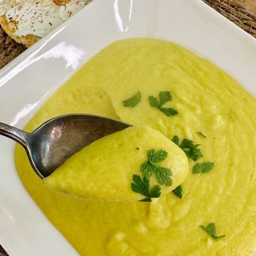 Velouté de poireaux au curry avec Thermomix