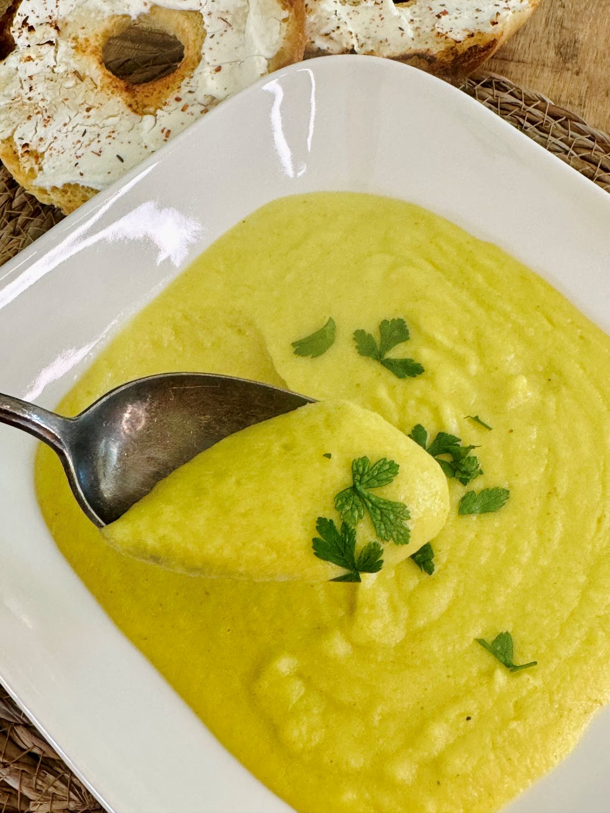 Velouté de poireaux au curry avec Thermomix