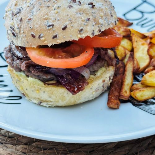 Burger italien et frites