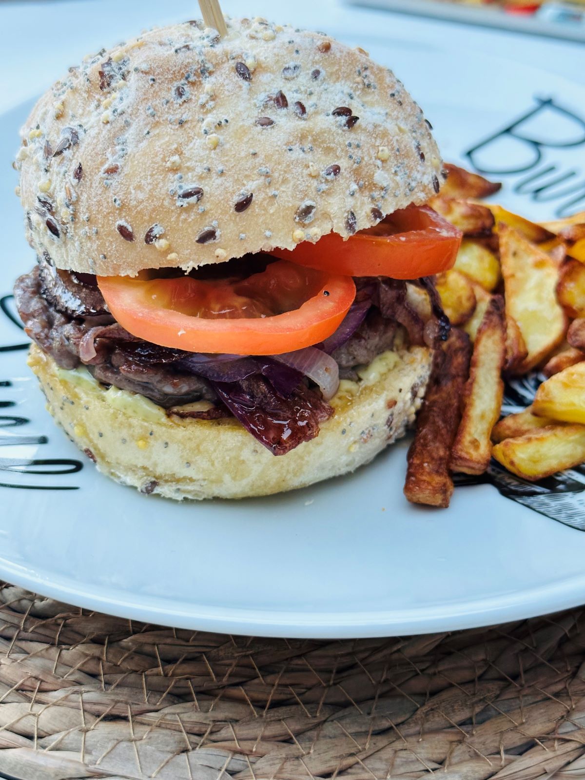 Burger italien et frites