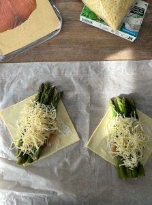 Déposer le fromage râpé