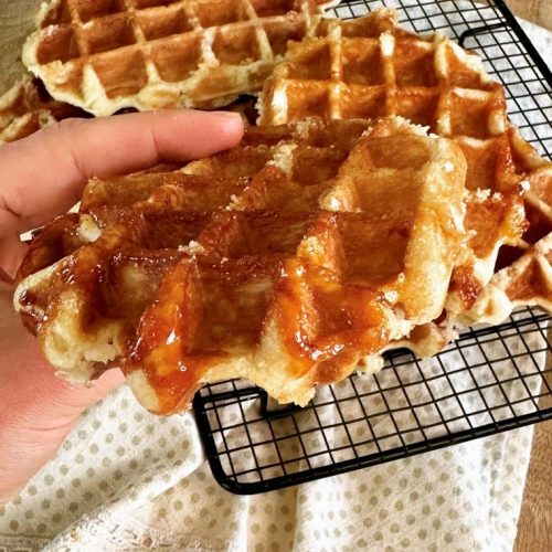 Gaufre de Liège caramélisée