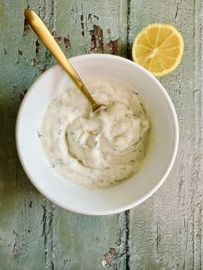 Sauce crème fraîche ciboulette