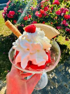 Glace Fraise Melba