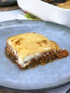 Moussaka de lentilles corail