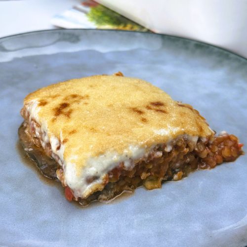 Moussaka de lentilles corail au Thermomi