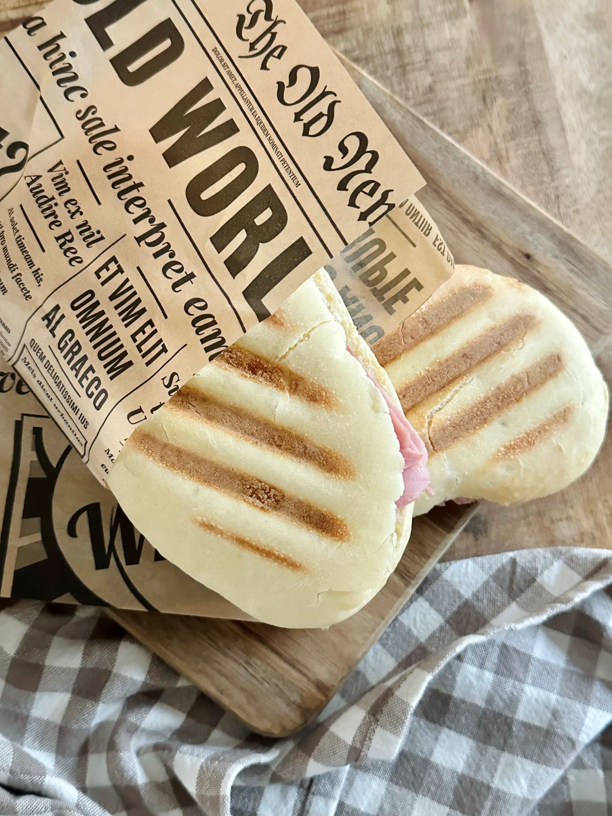 Panini jambon fromage maison