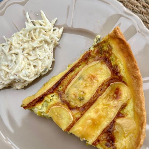 Quiche aux poireaux et fromage au Thermomix