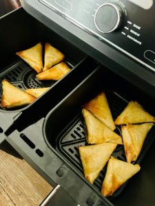 Cuisson des samoussas an air fryer Ninja