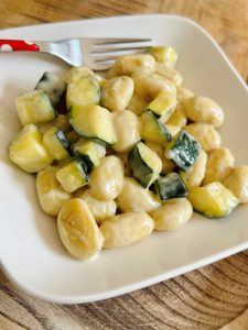 Gnocchi courgette et mascarpone gorgonzola