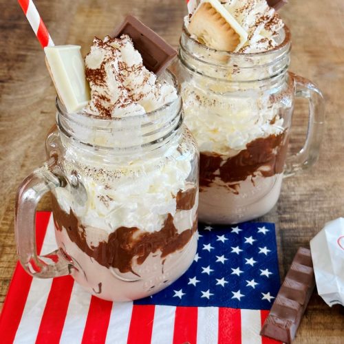 Milkshake Kinder avec Nutella et chantilly