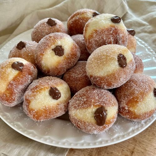 Bomboloni au Nutella, beignets italiens