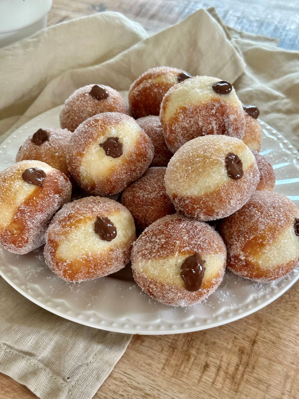 Bomboloni au Nutella, beignets italiens