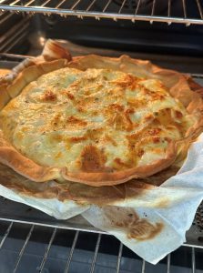 Cuisson de la tarte aux fromages