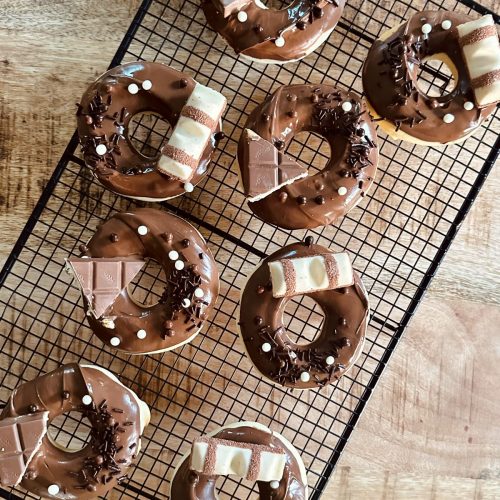 Donuts au four avec thermomix, glaçage nutella