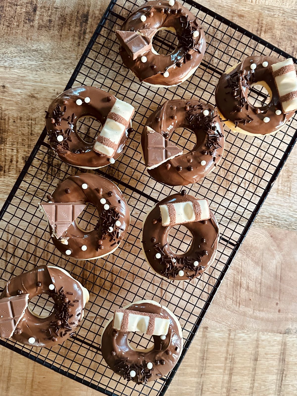 Donuts au four avec thermomix, glaçage nutella