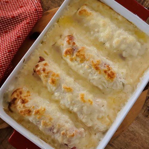 Gratin d'endives au jambon