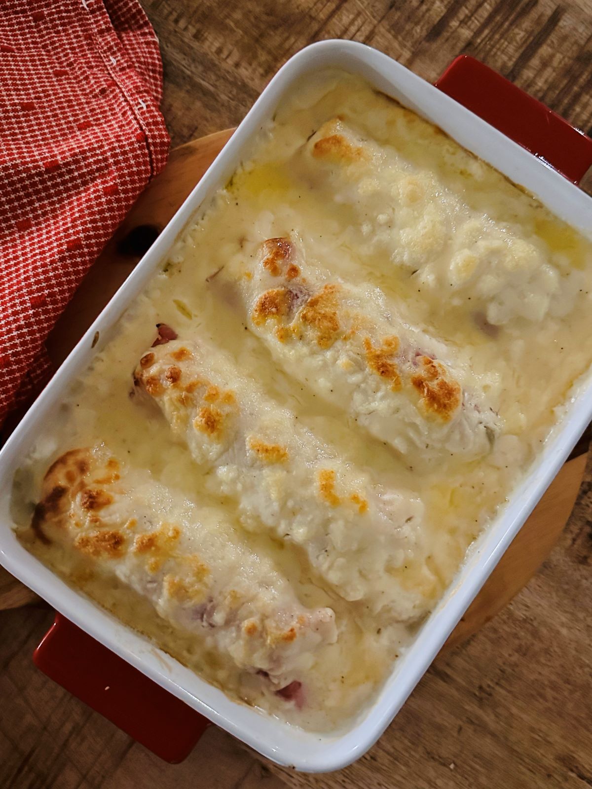 Gratin d'endives au jambon