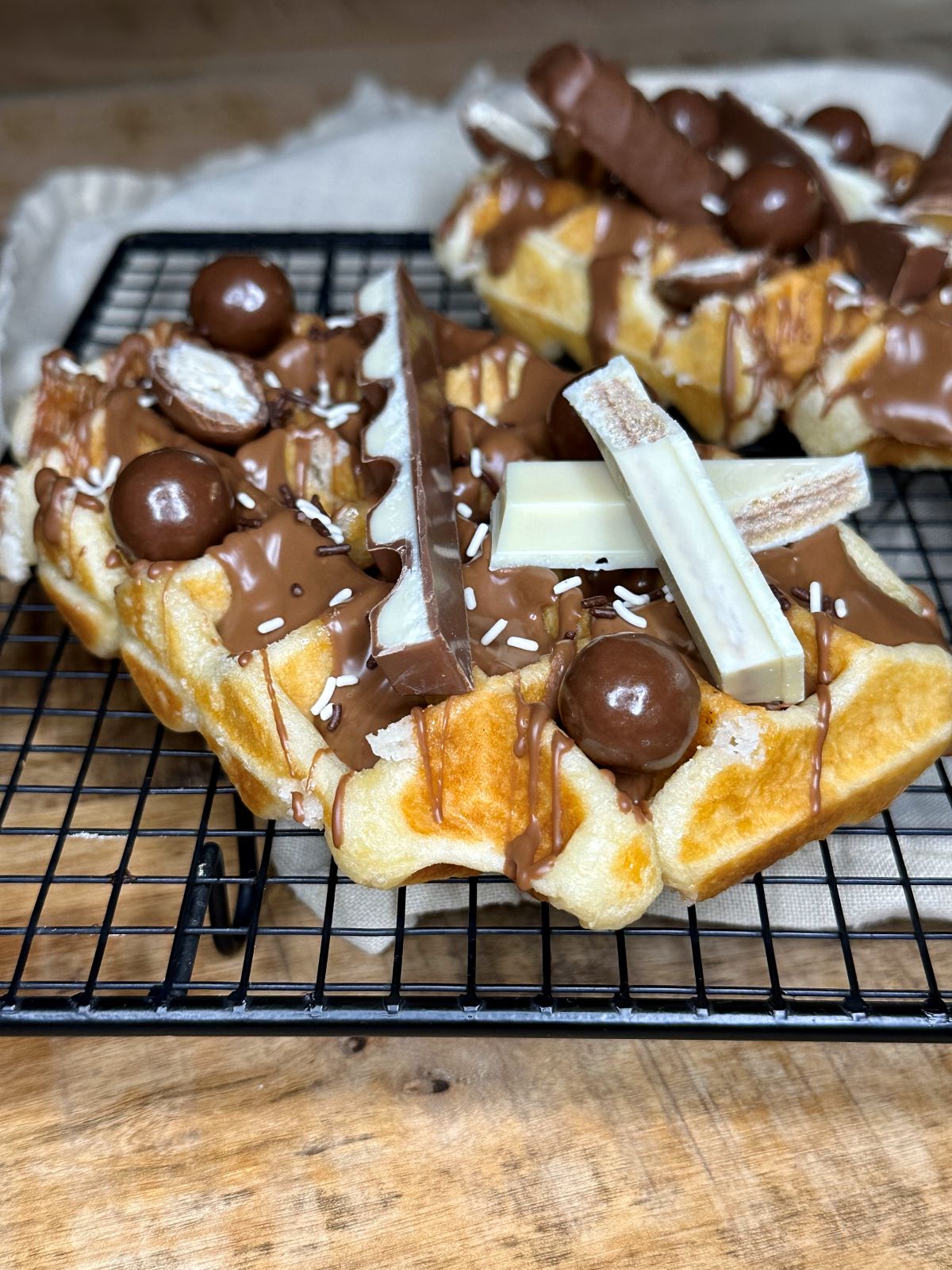 Gaufre de Liège glaçage chocolat