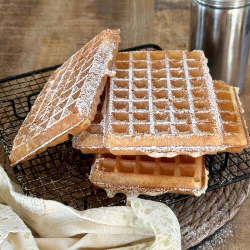 Gaufres de foire croustillantes et légères