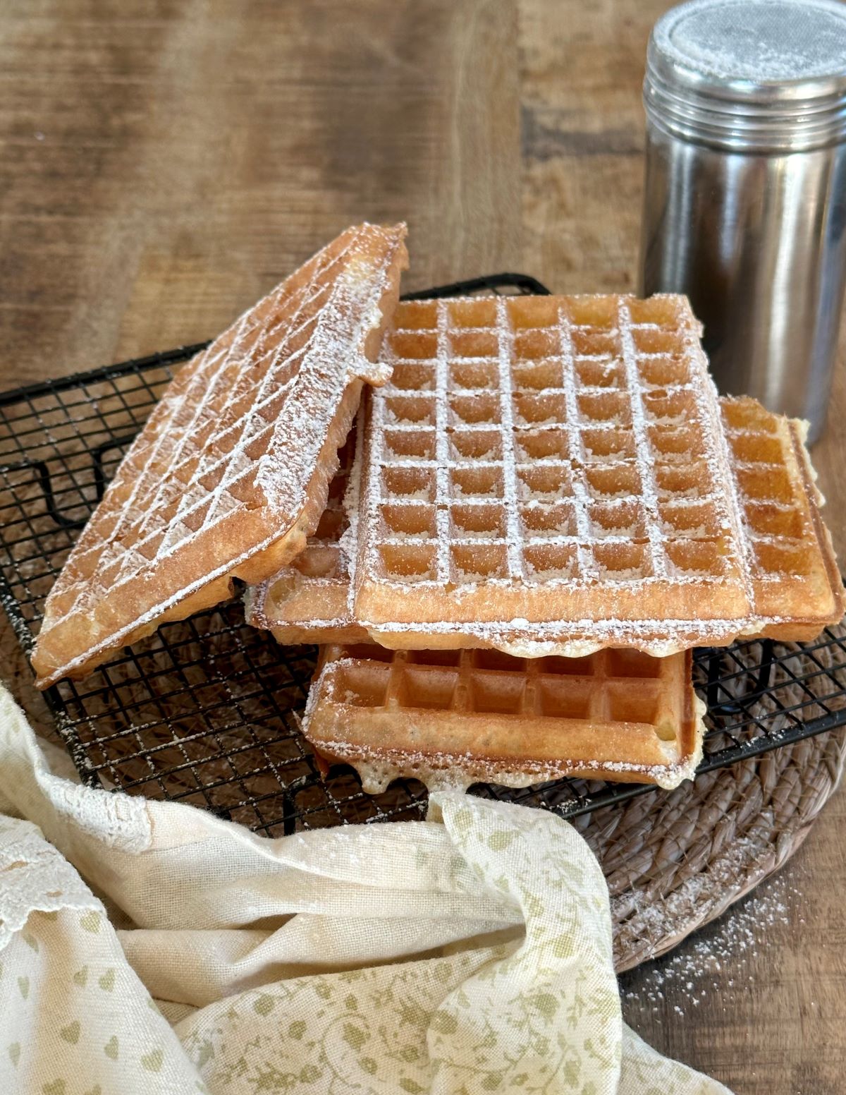 Gaufres de foire croustillantes et légères